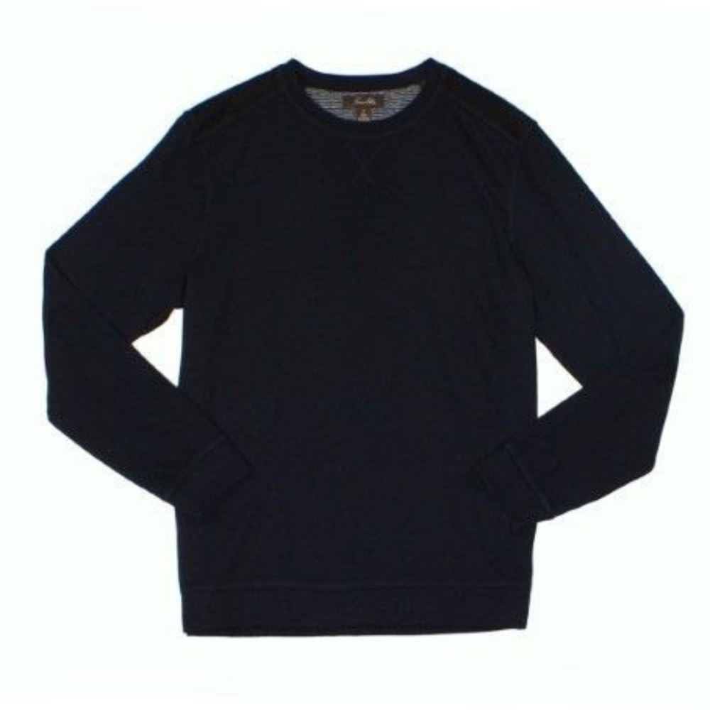 Tasso elba crew neck black top